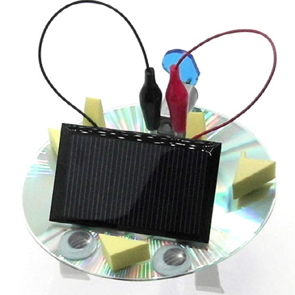CD로 만드는 태양광 진동로봇 1인. 온핸드20