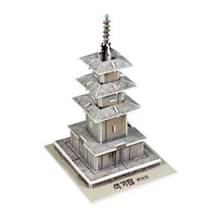 3D퍼즐 한국사 석가탑 소형 모형만들기 온핸드33