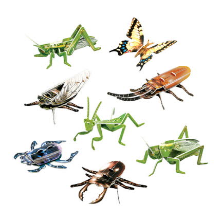 3D퍼즐 입체퍼즐 곤충8종 만들기 온핸드33